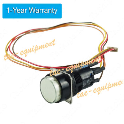 FOR YASKAWA DX100 White LED Push Button Switch Indicator Lamp LED + Line