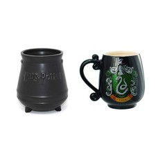 Harry Potter Tall Cauldron Mug  Slytherin House Crest Mug Set of 2