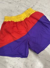 Vintage 80-90s OP Ocean Pacific Swim Trunks Shorts Large Colorblock Surf Bathing