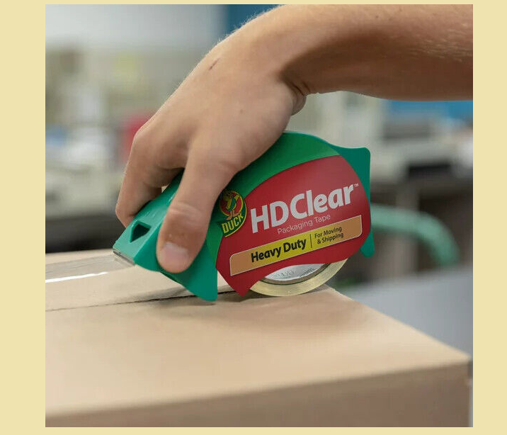 Duck HD Clear Heavy Duty Packing Tape Refill, 6 Rolls, 1.88 Inch x 54.6