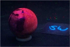 Fluorescent CA Calcite 35mm Sphere for UV Collection 6260
