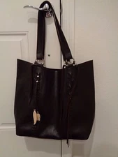 Raj Anthropologie Dark Brown Kangan Leather Bag tote- EUC!