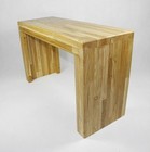 Holzbank Sitzbank Hocker Eiche Holz Handarbeit Massivholz Blumenbank Design Bank