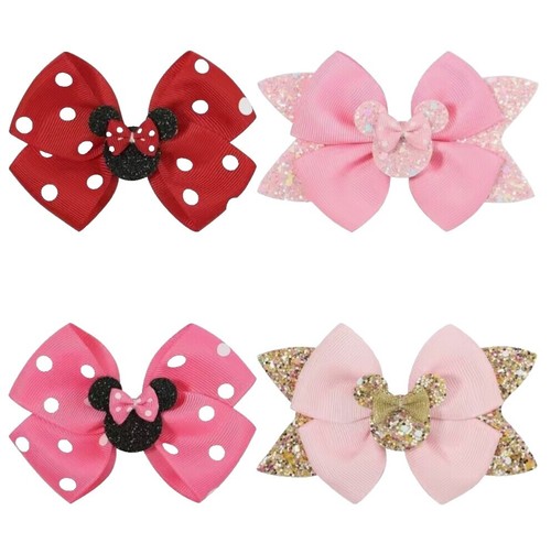 Disney X Baublebar Mickey and Minnie Hair Clips Pink and  display picture 1