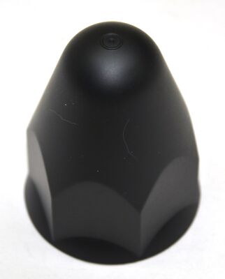 Lug Nut Covers for 1-1/2'' Nuts Bullet 2 3/4'' Tall Matte Black UP10361- 60 Pcs