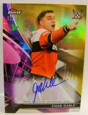 CHAD GABLE /50 GOLD AUTO ON CARD TOPPS FINEST WRESTLING 2021 2022