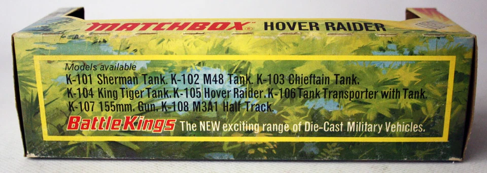 VINTAGE 1974 MATCHBOX BATTLE KINGS HOVER RAIDER K-105 + 3 INFANTRY FIGURES NEW ! - Image 3 of 4