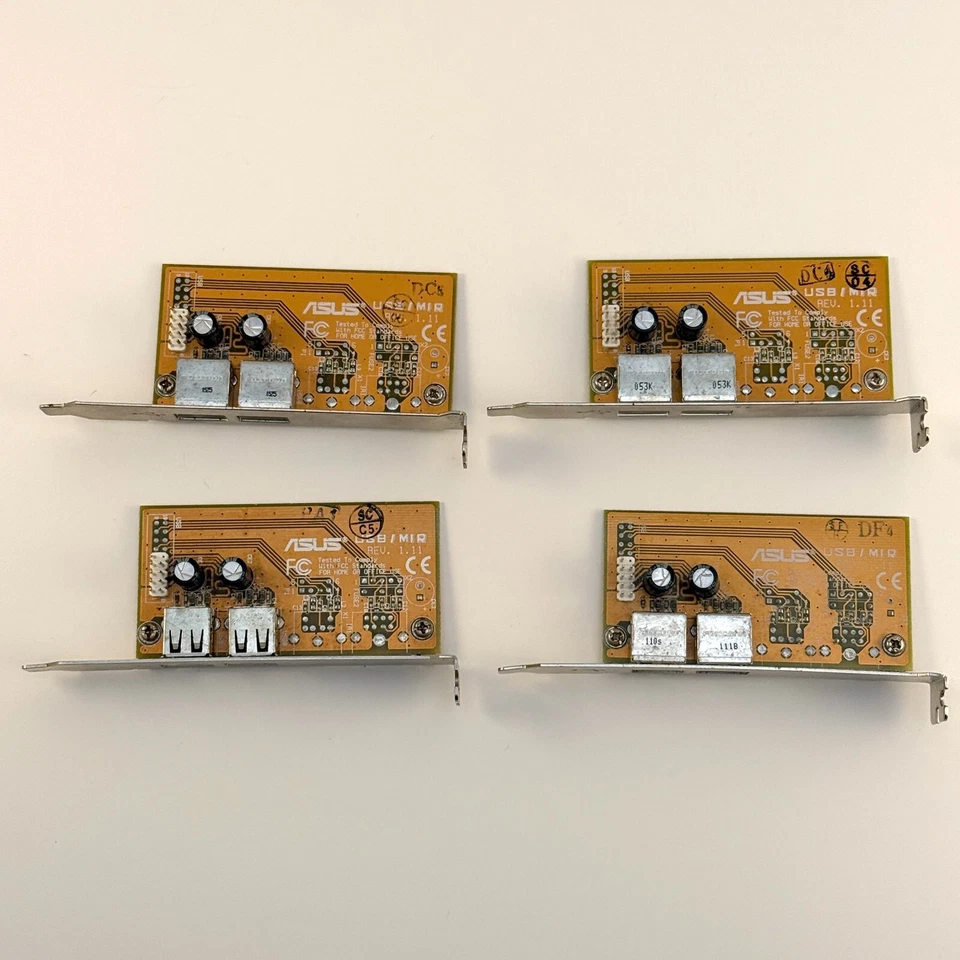 Asus USB / MIR 2-Port Add-On Expansion PCI Card 1.1 - Lot of 4 - Image 2 of 3