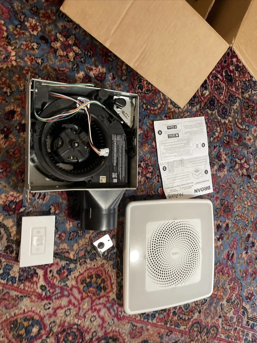 Nutone aern110rgbl on sale chromacomfort ventilation fan