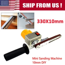 Hand-held Electric Belt Sander Mini Grinder Small Machine With 10* Sanding Belts