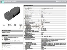 ONE NEW Pepperl Fuchs Proximity Sensor NBB15-U1-Z2