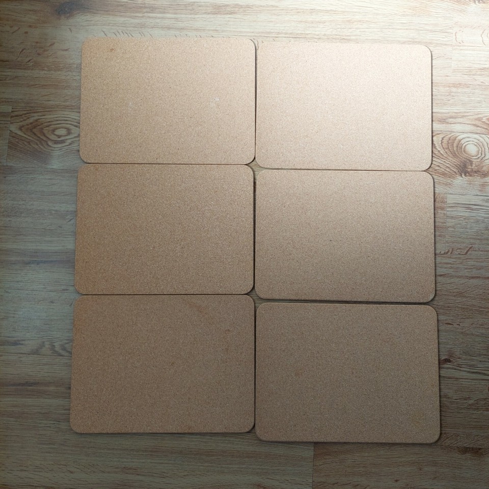 Jason Outback Australia Placemats Six Rectangular Boxed Cork Back