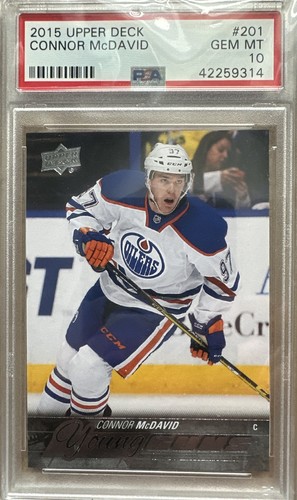 2015-16 UD Connor McDavid  Young Guns PSA 10  GEM MINT 🔥 Rookie
