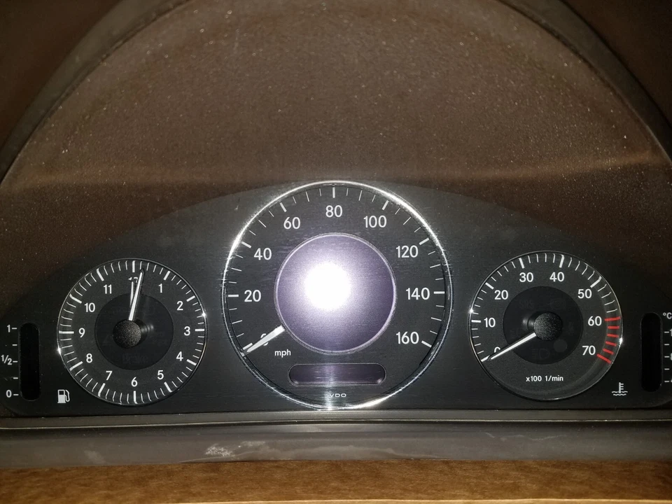 03-04 MERCEDES W209 CLK320 CLK500 VELOCÍMETRO ODÔMETRO PAINEL DE INSTRUMENTOS 162K - Imagem 4 de 4