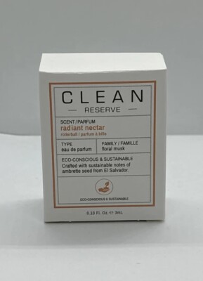 NEW Clean Reserve Radiant Nectar Eau de Parfum Travel Mini Rollerball 3ml/0.1oz