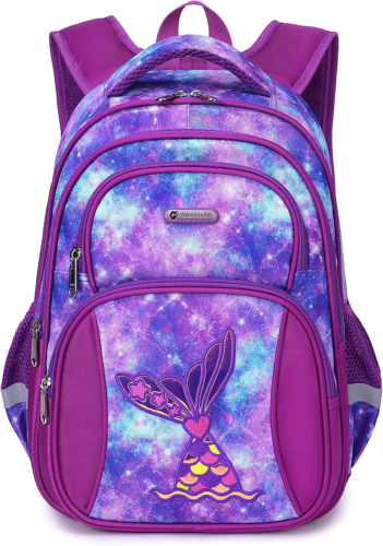 Kids Backpack for Girls Mermaid School Bag 15.6″ Multifunctional Large Capacity - Afbeelding 1 van 12