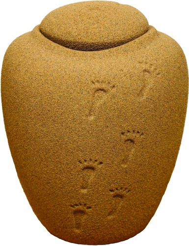 Biodegradable, Oceane Permanent Mini Sand and Gelatin Funeral Cremation Urn - 第 1/3 張圖片