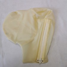 Latex Mask Transparent with Rubber Hood with Breathing Hole Handmade