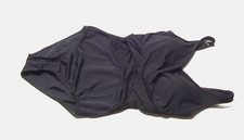 NEW Lands' End Black Wrap Front One Piece Swimsuit M size 10 NWOT
