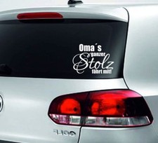 Baby Aufkleber Kids Sticker Autoaufkleber on Board Oma´s Stolz fährt mit 68