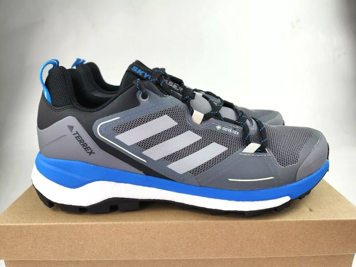 Adidas Terrex Skychaser 2 GTX Gore Tex Trail Hiking Blue Black
