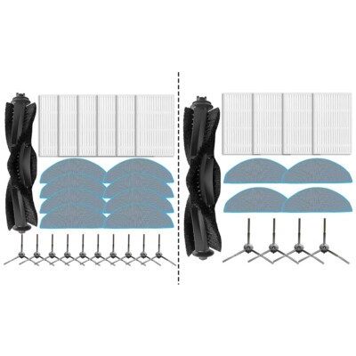 Main Side Brush Filter Mop Cloth  Main Side Brush Set For For Vyzzle D10