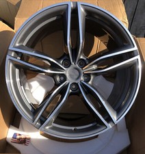 Ferrari Roma Rear Wheel Forged Mat Grigio Corsa Diamond Cut Rim Take Off