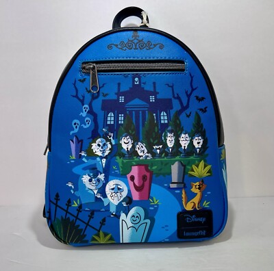 Loungefly Blue Haunted Mansion Character Mini Backpack s-l400.jpg main image 2