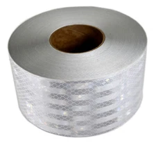 3M 57022 4" x 10' Roll of 3310M White High Intensity Grade Reflective Tape- 10'