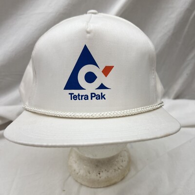 trucker hat baseball Cap Vintage SnapBack Tetra Pak Farm Tractor