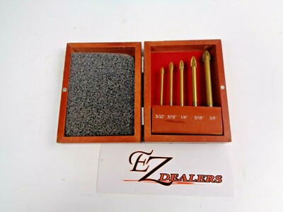 Unbranded Vintage Deburring and Chamfering bits SAE Sizes 5/32 3/16 1/4 5/16 3/8