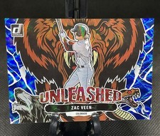 2023 Donruss #U3 Zac Veen Unleashed Blue 210/249 - Colorado Rockies