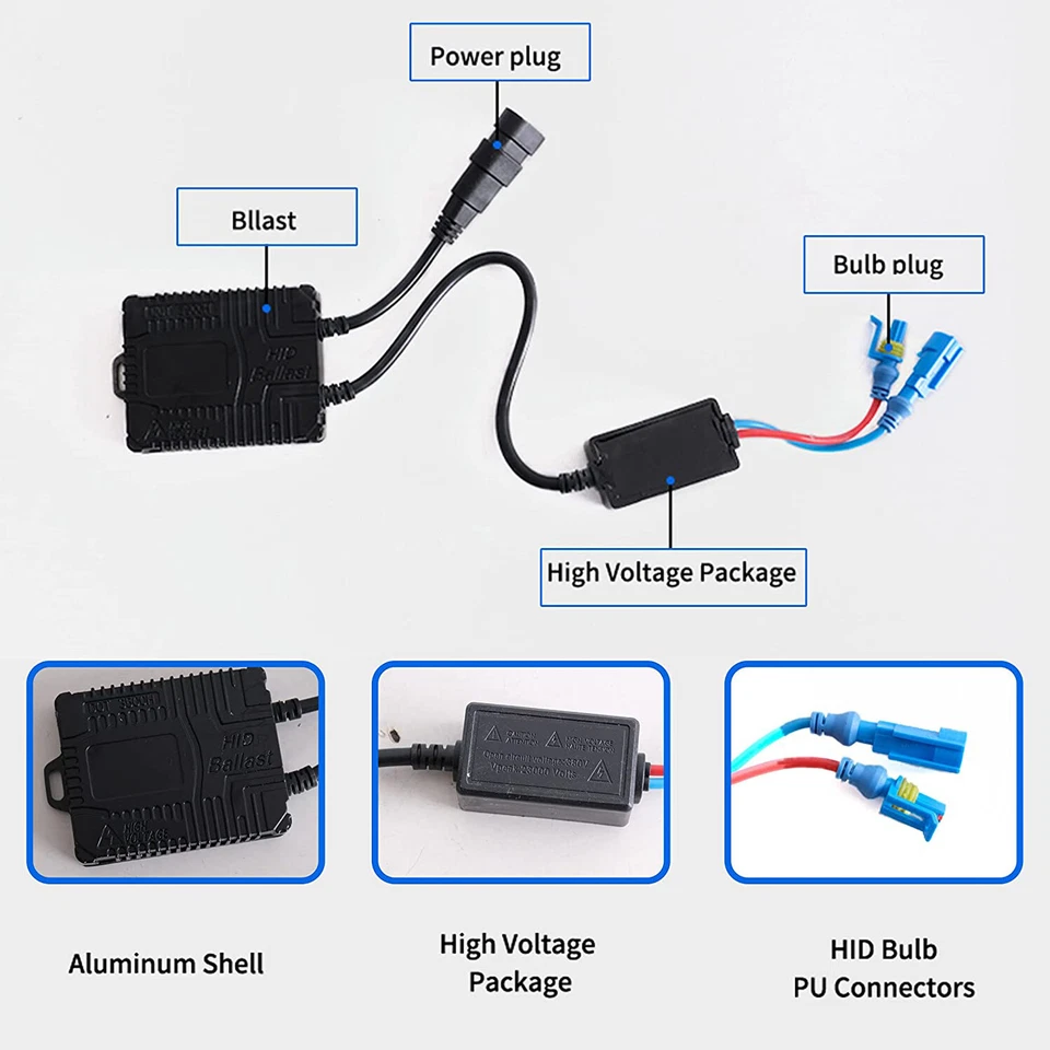 W/ DECODE VLAND D2H Xenon HID Headlight Globe Bulbs 6000K Used For Hi/Lo Beam AU - image 4 of 4