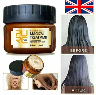 PURC Collagen Keratin Hair Mask Treatment Deep Repair Damaged Frizzy Hair Soft Smooth