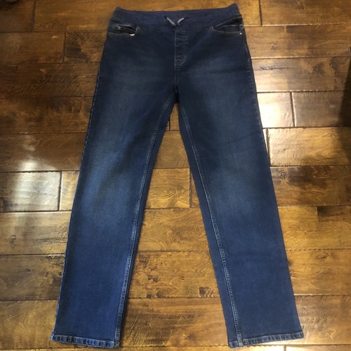 stretch waist denim blue jeans | eBay