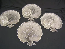  Mid Century Tree of Life Hazel Atlas Snack Set 4 Plates & 3 Cups VGC