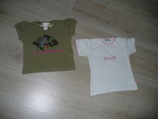 2x Shirts Shirt Kurzarm Größe 74/80 für M�...