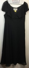 Evan Picone Woman's Black Size 12 Sleeveless Lined Formal Dress