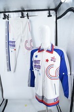 Vintage RAW BLUE Classics First Team Basketball Warm Up Track 2 Piece Suit Sz L