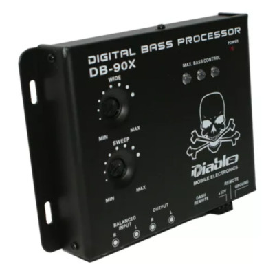 Diablo DB-90X Car Audio Digital Bass Processor w/ Dash Mount Remote Control