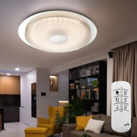 Deckenlampe Deckenleuchte Wohnzimmerlampe Dimmbar Fernbedienung Tageslicht Led