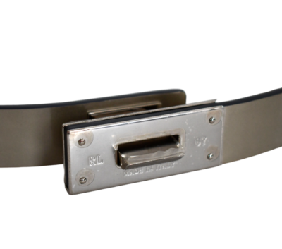 $695 NEW Auth RALPH LAUREN COLLECTION Silver FLIP-LOCK Buckle LEATHER Belt S Ralph Lauren | Accessories | 695 New Auth Ralph Lauren  main image 2
