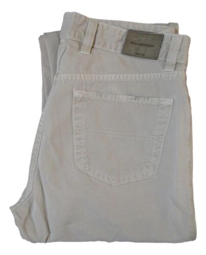 Ermenegildo Zegna Mens Khaki Denim Jeans sz 36 34x34 Italy