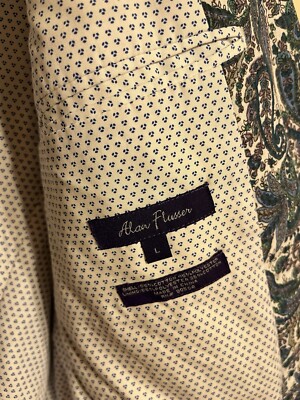 Alan Flusser Large Blazer Sport Coat Pattern Paisley Mens L