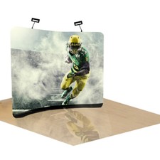 10ft Backdrop Stand Curved Tension Fabric Display Background  Custom Graphic