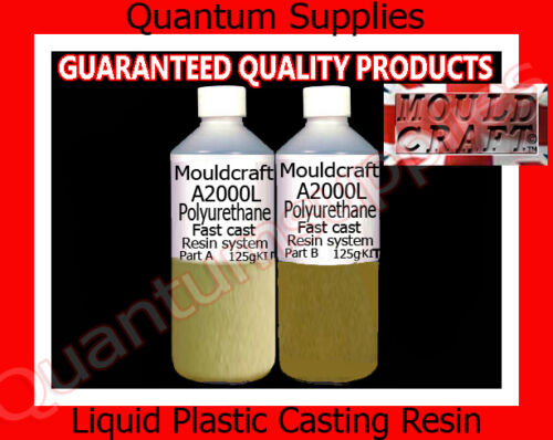 MOULDCRAFT A2000L 250gm Fast Cast Polyurethane Liquid Plastic Casting Resin kit - Zdjęcie 1 z 1