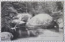 CPA 29 Huelgoat Mare aux Sangliers animée