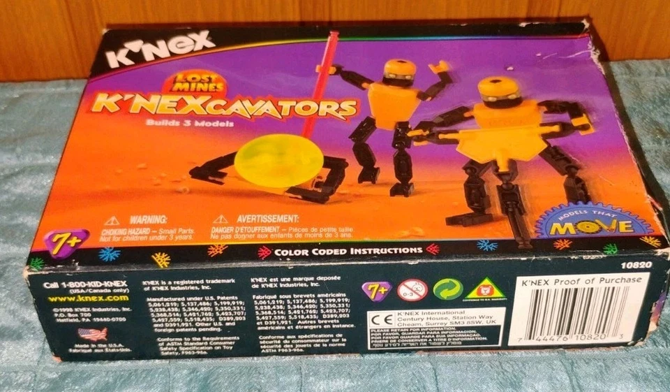 K’NEXcavators 1998 112 Pieces Sealed Lost Mines Series New In Box Knex Stem NIB - Image 3 of 4