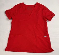 Figs Technical Collection Scrub Top Red Women s S