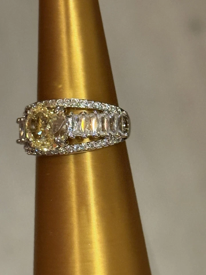 Anillo Bomb Party BP talla 7 RG69981 Can’t Hold Me Down limón circonita cúbica sobre rodio Foto 3 de 4